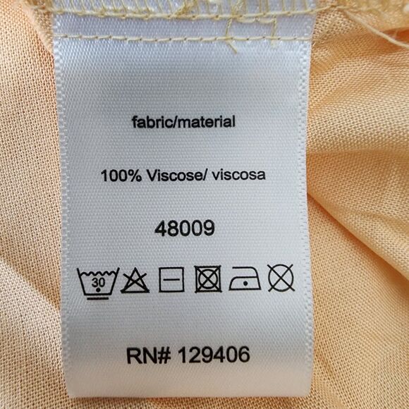 Lascana for Venus Tunic Top XL Orange Pink Long Sleeve V Neck Floral Coverup - Picture 10 of 12